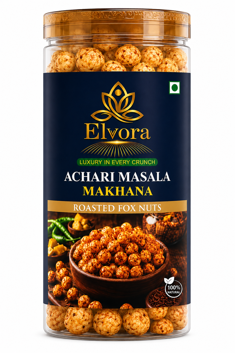 Roasted Achari Makhana – Crunchy Pickle-Flavored Fox Nuts Snack