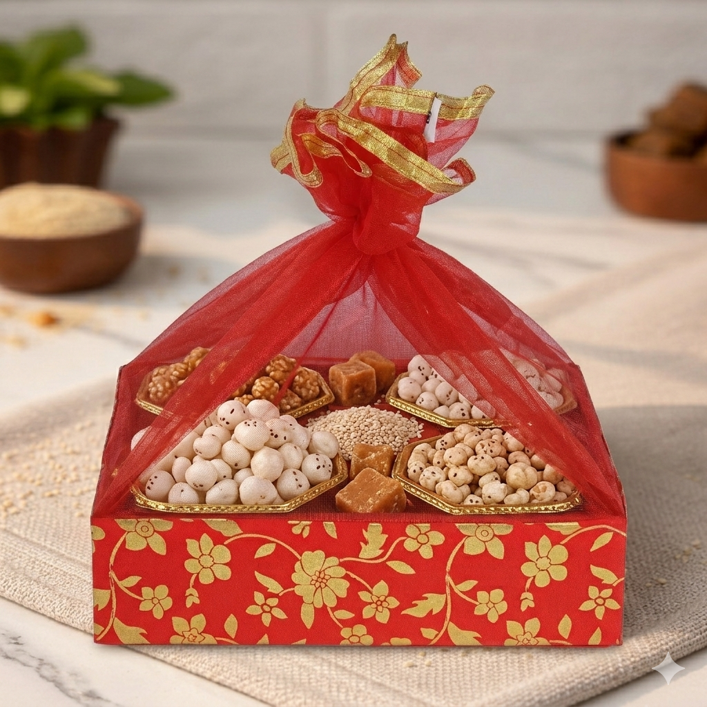 Classic Munch Hamper – 5 Flavour Makhana Superfood Gift Box | Healthy, Crunchy &amp; Premium Snack Collection