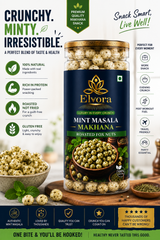 Mint Masala Makhana – Healthy Roasted Fox Nuts Snack view 2