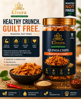 Elvvora Quinoa Chips | Healthy Roasted Chips | Gluten-Free | High in Protein & Fiber | GMO-Free | Trans Fat-Free | No Palm Oil view 2