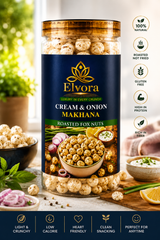 Cream and Onion Flavoured Makhana – Smooth, Crunchy and Tasty Treat view 2