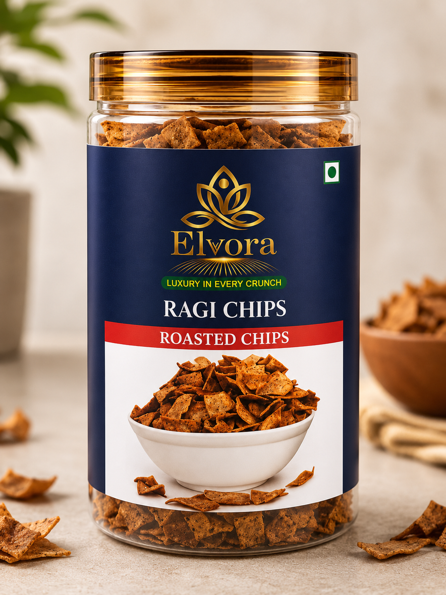 Ragi Chips | Healthy Crunchy Millet Snack | Gluten-Free, GMO-Free, Trans Fat-Free & No Palm Oil