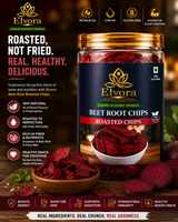 Elvvora Beetroot Chips | Healthy Roasted Vegetable Chips | Gluten-Free | GMO-Free | Trans Fat-Free | No Palm Oil view 2