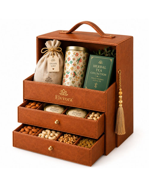 Elvvora Luxury Drawer-Style Gifting Box | Diwali, Wedding & Festive Gift